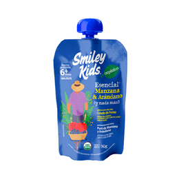  Pack 6 Smiley Kids Manzana y Arándano - 90 grs 
