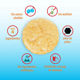 Mizos Galletas de Arroz Naranja Platano - 16 grs