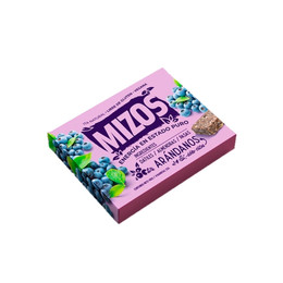 Mizos Caja de 4 Barritas Naturales Arándano - 35 grs c/u