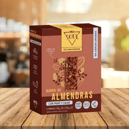 Caja Soul Bar Almendras con Maní y Cacao - 5 unidades