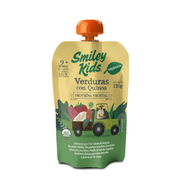 Smiley Kids Colado Verduras con Quínoa - 120 grs