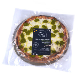 Pizza de Masa Madre Sin Gluten Margarita Vegana