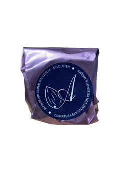Alfajor Chocolate Negro 85% Cacao Manjar Sin
