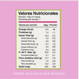 Cabrita Puripop Oliva y Sal de Mar - 12 grs
