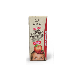  Pack 3 AMA Jugo de Fruta Manzana Frambuesa Orgánico - 200 ml