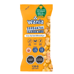 Wania Garbanzos Crujientes con Sal del Himalaya - 120 grs