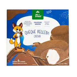 Nutrisa Queque relleno con crema 4 Unidades - 120 grs