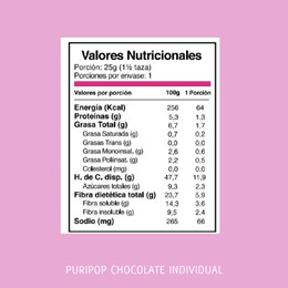 Cabrita Puripop Chocolate - 25 grs