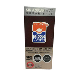 Barra Chocolate Sin Azúcar, 80gr