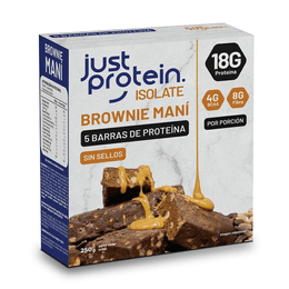Caja Barra Proteína Aislada Brownie Maní - 250 grs