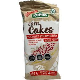 Kupiec Galletas de Maíz Yogurt y Frutilla - 64 grs