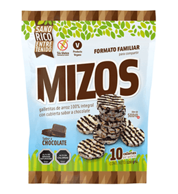  Mizos Galletas Arroz Chocolate Familiar - 120 grs