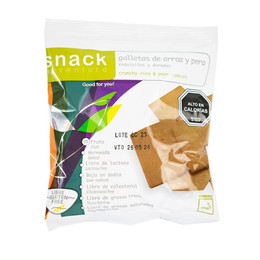Galletas de Arroz y Pera Libre de Gluten - 50 grs
