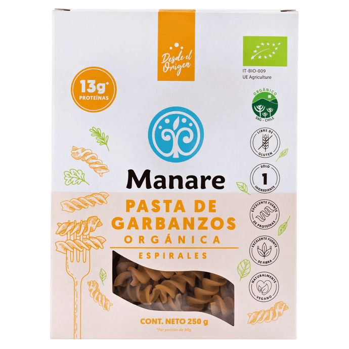 Espirales de Garbanzos Orgánicos - 250 grs Manare - Diseño sin título - 2025-06-18T172257.069.png