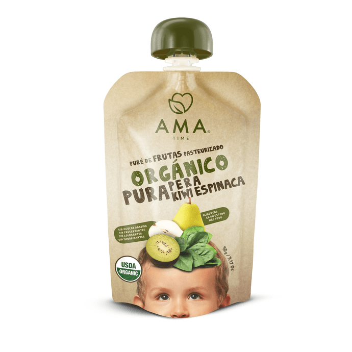 AMA Puré de Frutas Pera Kiwi Espinaca - 90 grs - Ama PERA.png