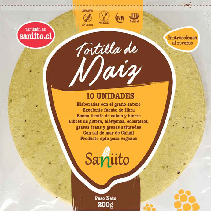 Tortilla de Maíz­ 14cm - 10 unidades - 10 Unidades.png