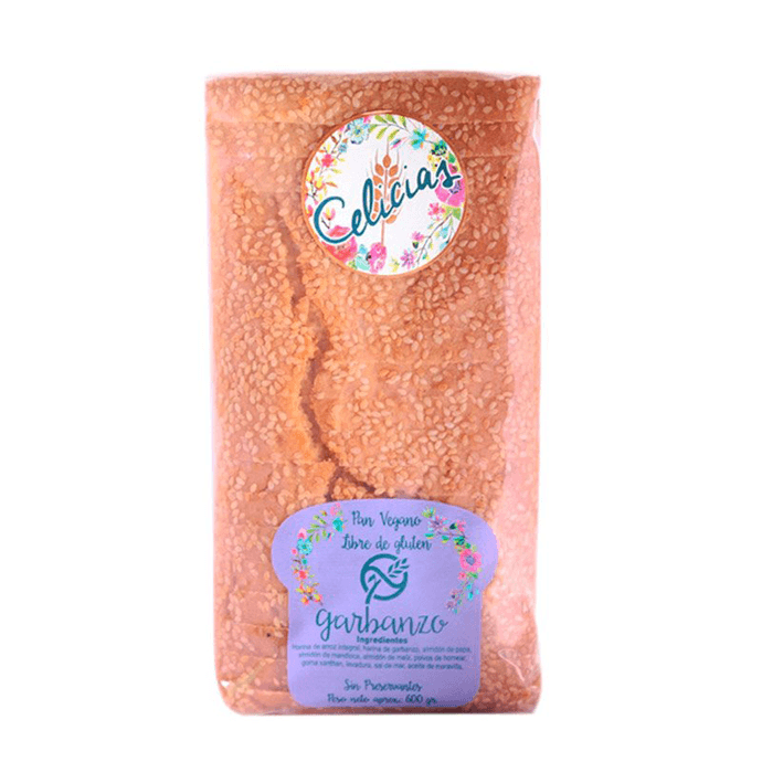 Pan de Garbanzo Sin Gluten Celicias - 600 grs - Pan de garbanzo.png