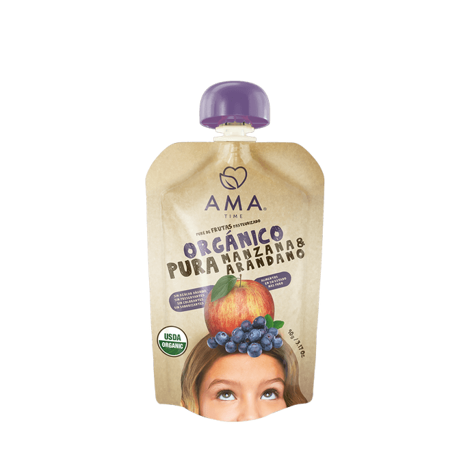 AMA Puré de Frutas Manzana Arándano - 90 grs - pouch_MANZANA_ARANDANO_2000x.png