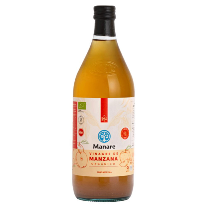 Vinagre de Manzana Orgánico - 1 Litro Manare - 7809511300035.jpg