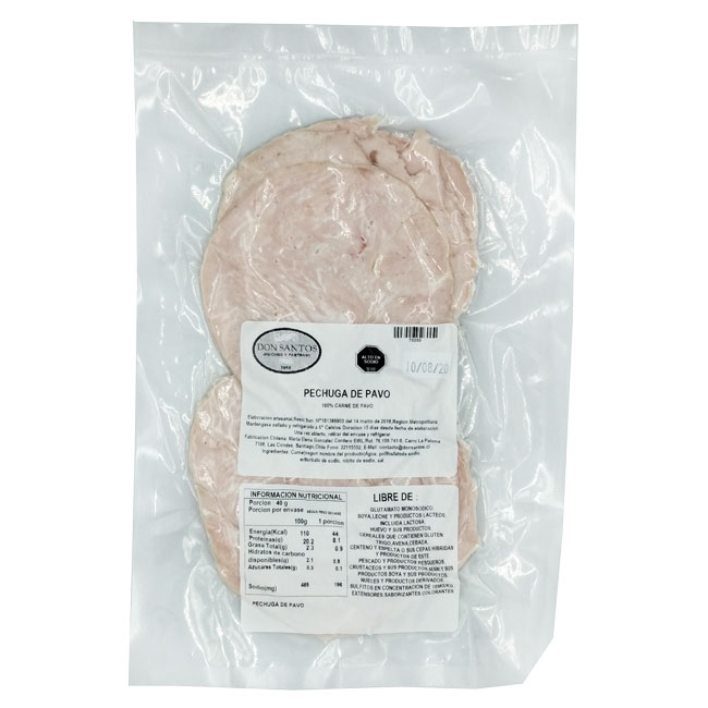 Pechuga de Pavo Laminado Libre de Alérgenos - 250 grs - Jamon-pechuga-de-pavo-1.jpg