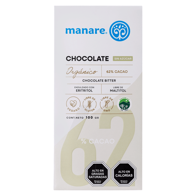 Chocolate 62% Cacao Sin Azúcar Orgánico - 100 grs Manare - Diseño sin título - 2026-03-17T110039.641.png