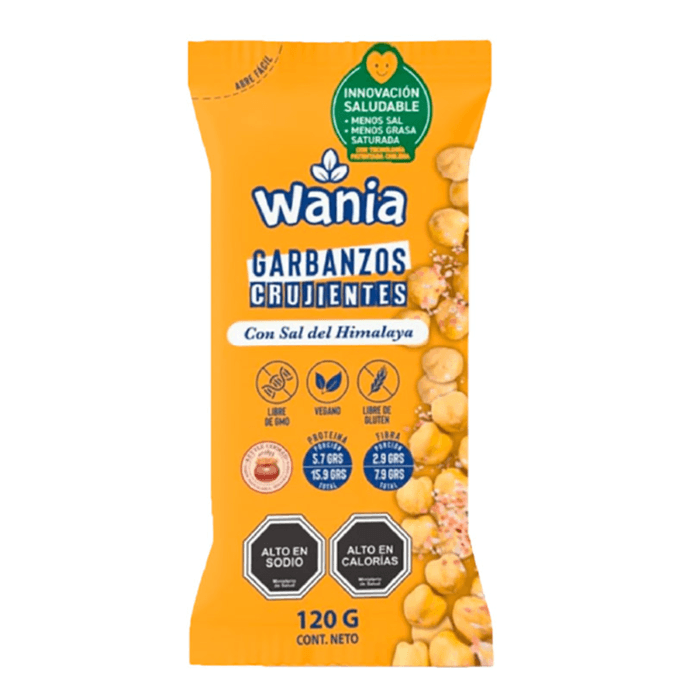 Wania Garbanzos Crujientes con Sal del Himalaya - 120 grs - Diseño sin título - 2026-03-26T153410.485.png