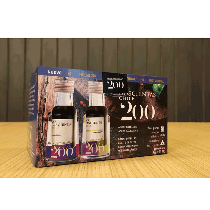 Pack Aceite de Oliva Extra Virgen con Aceto Balsámico  y Mix 15 ml - Las 200 - Aceto.png