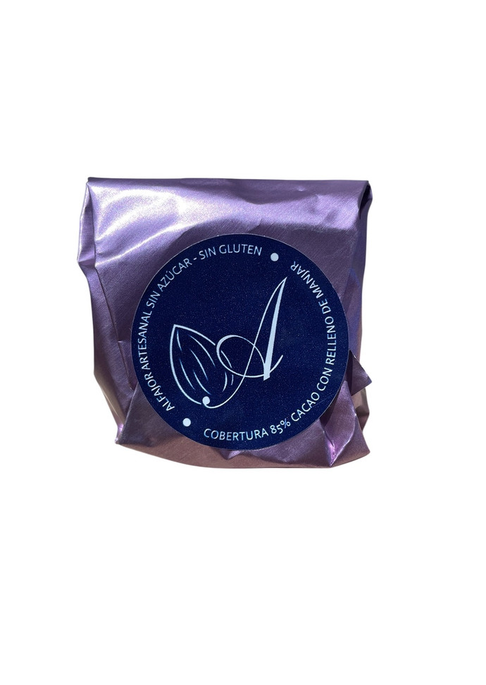 Alfajor Chocolate Negro 85% Cacao Manjar Sin - IMG_9300.jpeg