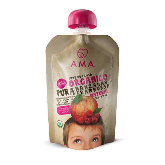 Pack 8 AMA Puré de Frutas Manzana Frambuesa - 90 grs - 722716-348939-FRAMBUESA.png