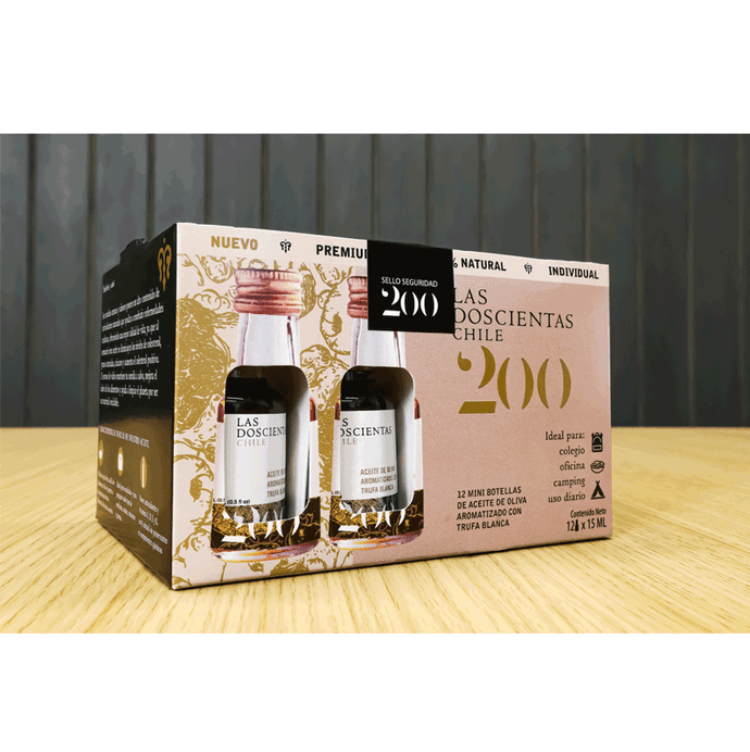 Pack Aceite de Oliva Extra Virgen con Trufa Blanca 15 ml - Las 200 - Caja-Blanca.png