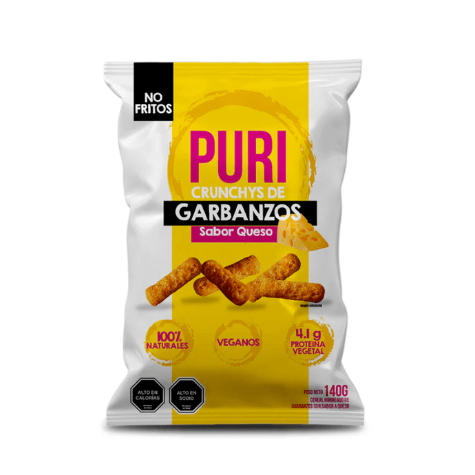 Crunchys de Garbanzos Sabor Queso PuriSnacks  - 140 grs - Diseño sin título - 2025-09-05T152949.684.png