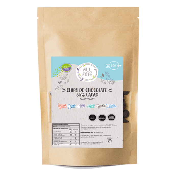 Allfree Chips de Chocolate 55% Cacao Sin Gluten - 500 grs - chips 55% 500 grs GRANDE.png