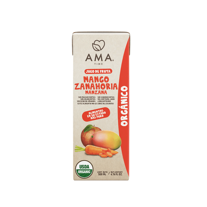AMA Jugo de Fruta Manzana Mango Zanahoria Orgánico - 200 ml - Diseño sin título - 2026-02-21T112241.694.png