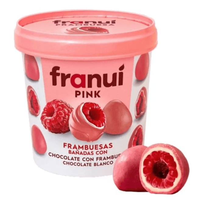 Frambuesas bañadas en Chocolate Blanco con Frambuesa - 150 grs - Diseño sin título - 2025-11-18T092749.450.png