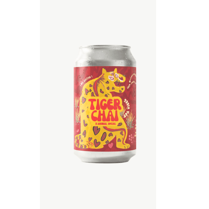 Kombucha Tiger Chai Animal Social - 355 ml - Ingredientes Agua de cocción, papas, zanahorias, zapallo italiano, carne de vacuno (11%), porotos verdes y aceite de canola. (12).png