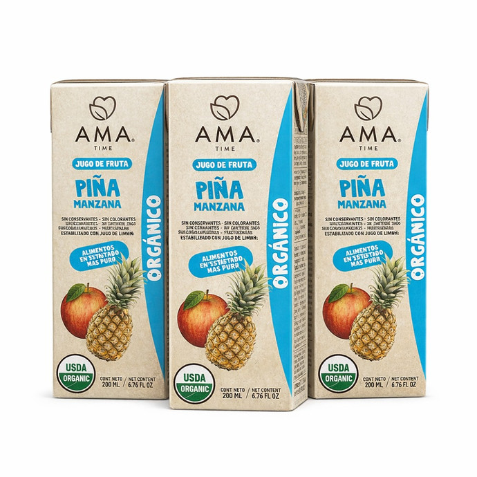 Pack 3 AMA Jugo de Fruta Manzana Piña Orgánico - 200 ml - Untitled design (18).png.jpg