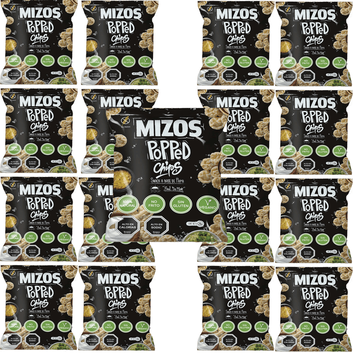Mizos Pack 20 Snack Popped Sal de Mar - 20 grs - mizo popped pack.png