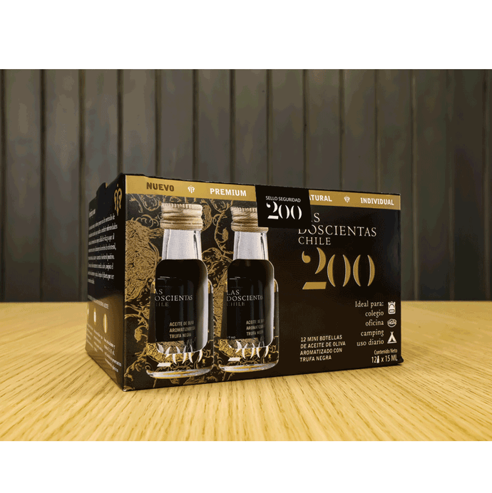 Pack Aceite de Oliva Extra Virgen con Trufa Negra 15 ml - Las 200 - Caja-negra.png