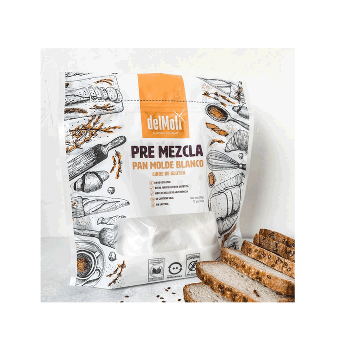 Pre-mezcla Pan Molde Blanco Libre de Gluten Del Moli - 300 grs - Premezcla.png