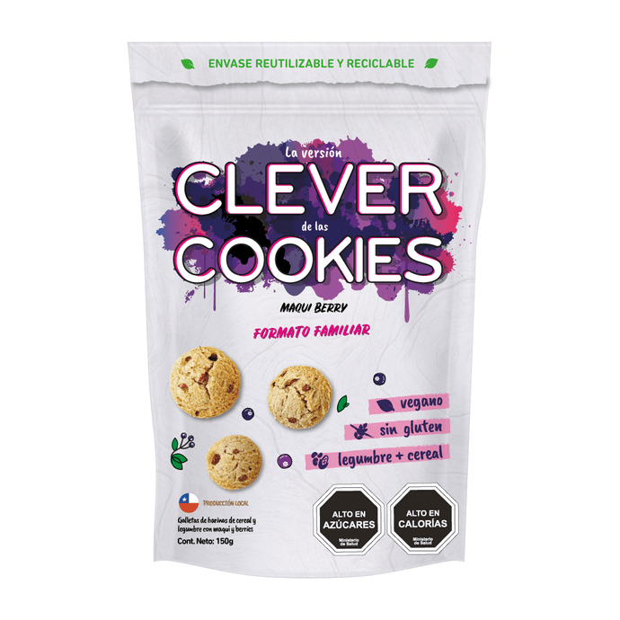 Galletas Clever Cookies Maqui Berry Familiar - 150 grs - Diseño sin título - 2026-02-16T173652.051.png