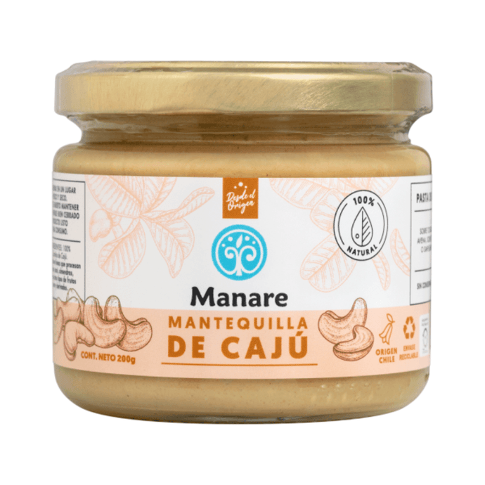 Mantequilla de Cajú - 200 grs Manare - Libre de Azúcar - Vegano Si tienes dudas sobre los ingredientes, escríbenos a nuestro WhatsApp y te ayudaremos..png