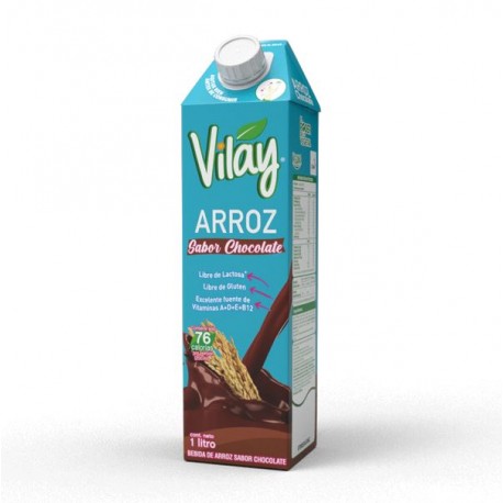 Vilay Bebida Vegetal Arroz Chocolate - 1 Litro  - ARROZ CHOCOLATE.jpg