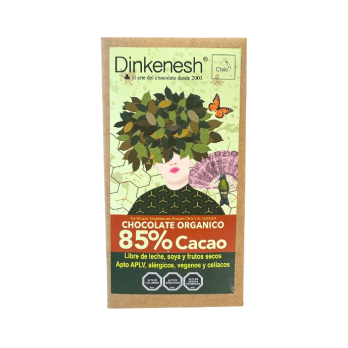 Dinkenesh Barra de Chocolate Orgánco 85% Cacao - 100 grs  - Diseño sin título - 2026-03-10T165805.713.png