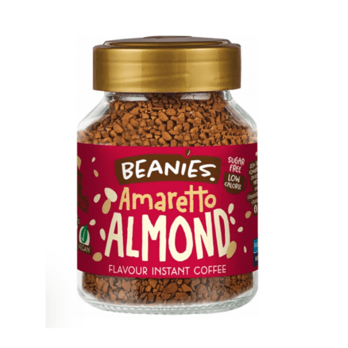 Café Instantáneo Sin Gluten Beanies Amaretto Almond Liofilizado - 50 grs - Diseño sin título (47).png