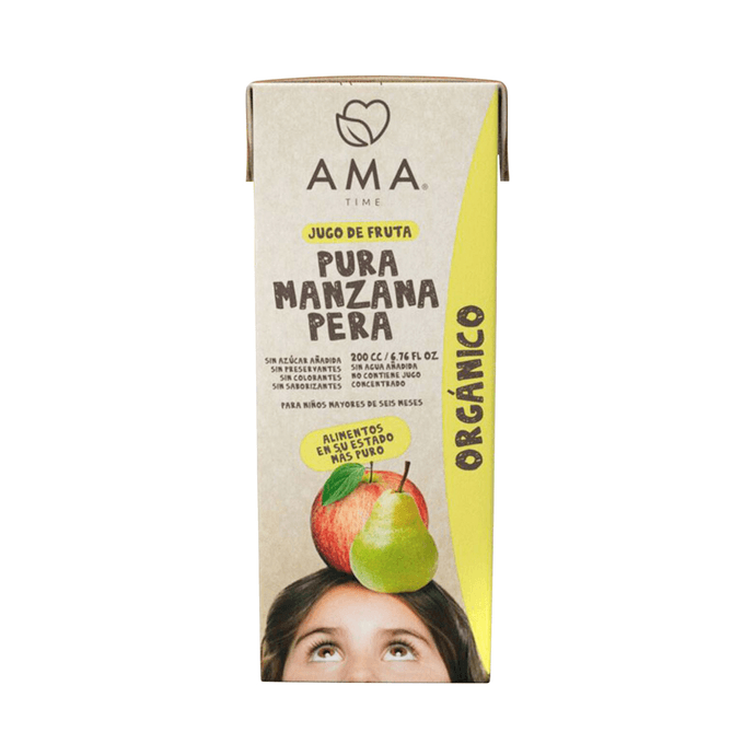 Pack 3 AMA Jugo de Fruta Manzana Pera Orgánico - 200 ml - 723819-Jugo-AMA-Manzana-Pera.png