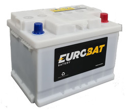 BATERIA EUROBATT 55DIN 55Ah 510CCA POSITIVO DERECHO TERMINAL SAE STANDARD