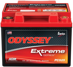 BATERIA ODYSSEY EXTREME AGM 28AH 330CCA POSITIVO DERECHO TERMINAL APERNADO 3/8-16