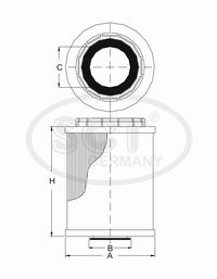 FILTRO ELEMENTO HU722Z AUDI A4/A5/A6/Q5 2.8/3.0/3.2/