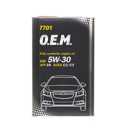 LUB MANNOL 5W30 SN/CF ACEA C3 O.E.M. CHEVROLET/OPEL/DAEWOO/GM/SAAB 1L