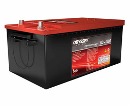 BATERIA ODYSSEY PERFORMANCE AGM N200 8D-1500 220AH 1500CCA POSITIVO DERECHO TERMINAL ESTANDAR START STOP